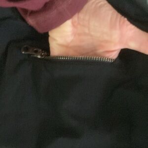 Athleta Black Lined Casual Mini Skirt or Skort Size 0 or Small with Zippers